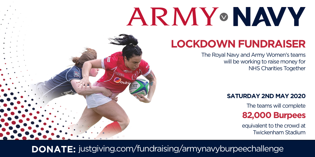 Army v Navy Women’s Squads Burpee Challenge for NHS Charities